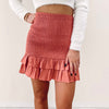 Rylee Smocked Skirt - Burnt Orange