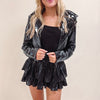 Black Liquid Leather Jacket